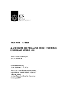 Alat Penakar dan Pencampur Cairan Etsa  untuk PCB Berbasis 